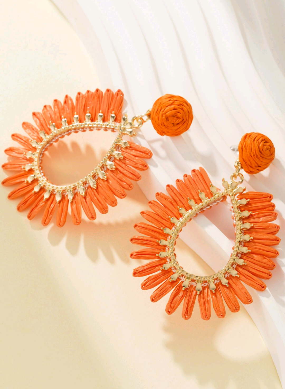 Spring vibes oorbellen | Oranje