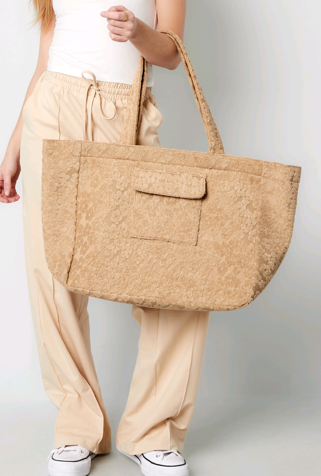 Grote flower girl tas