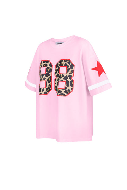 Cotton Vrouwen T-shirt Oversized | Roze