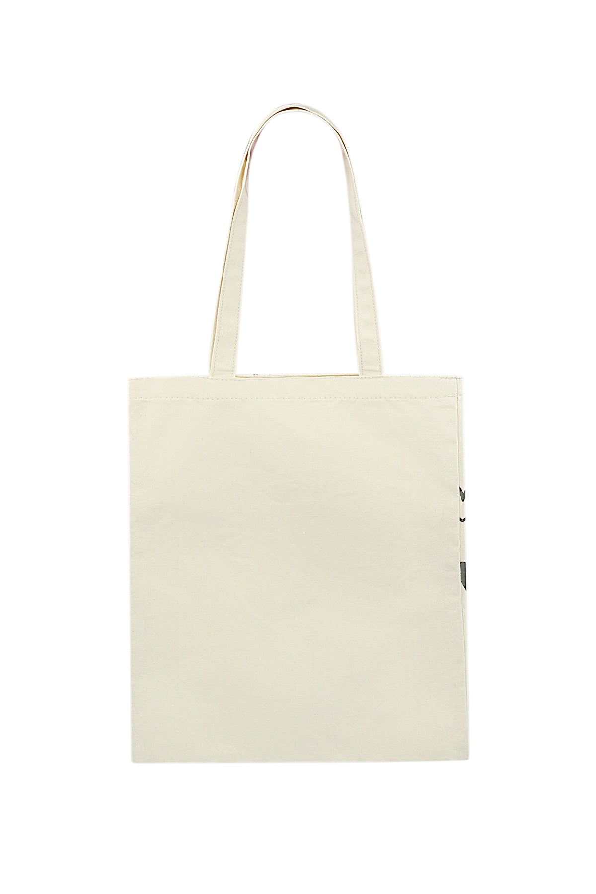 Canvas shopper hartjes | Wit