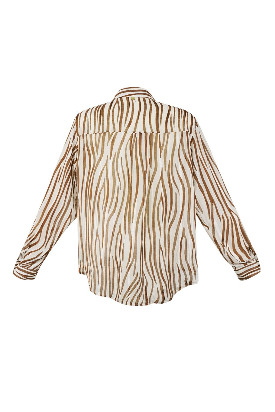 Blouse aesthetic print | bruin-wit