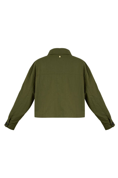 Cropped Jacket | Groen