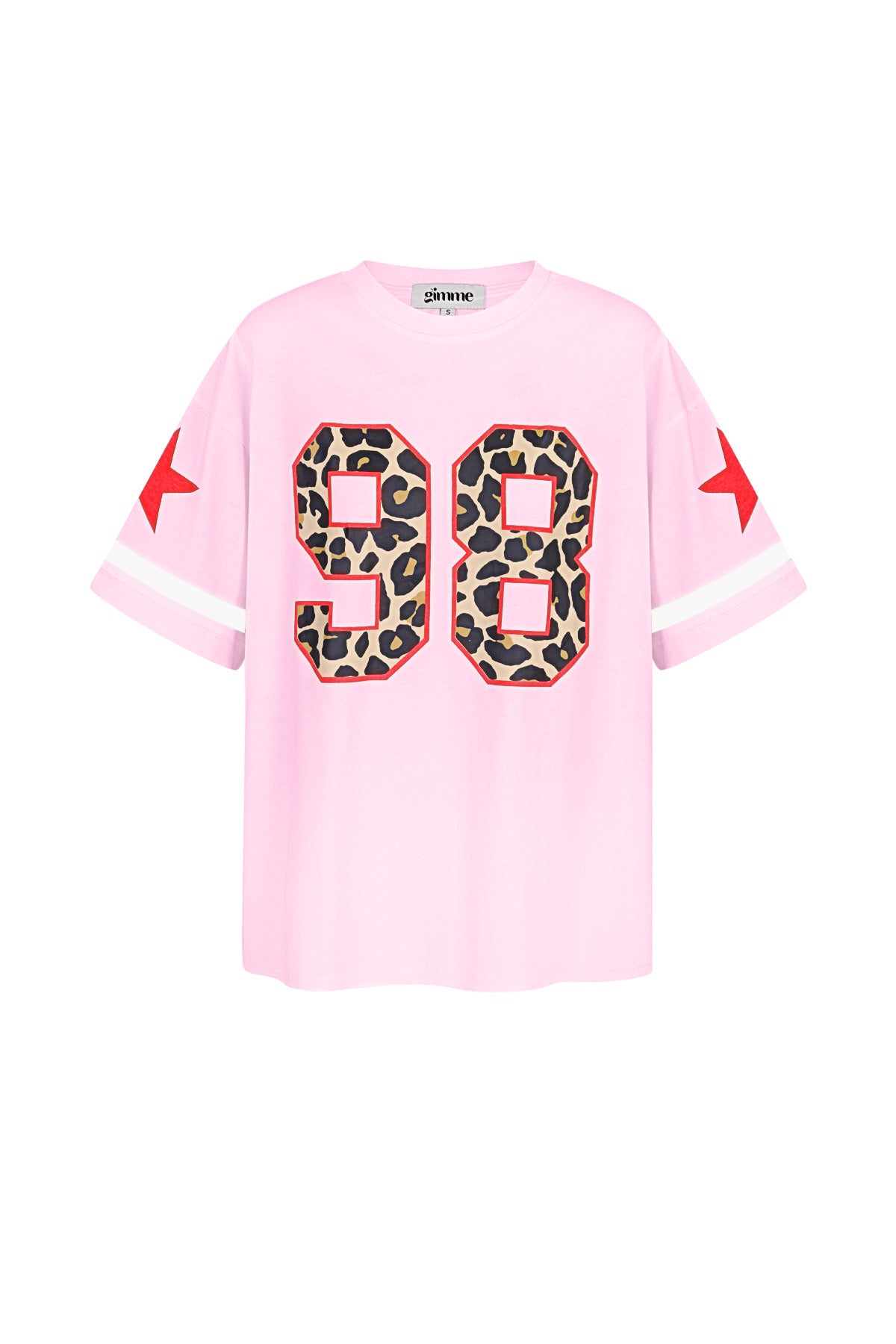 Cotton Vrouwen T-shirt Oversized | Roze