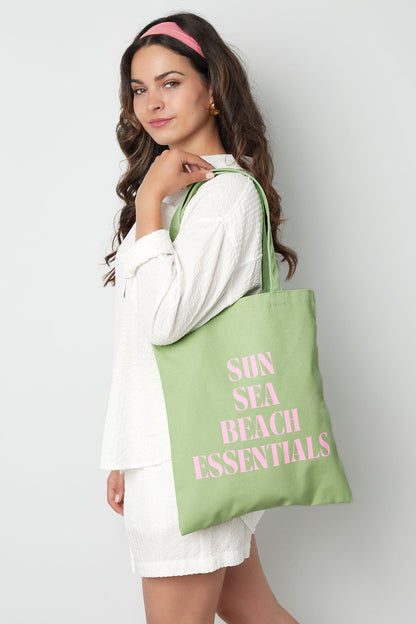 Canvas shopper | groen