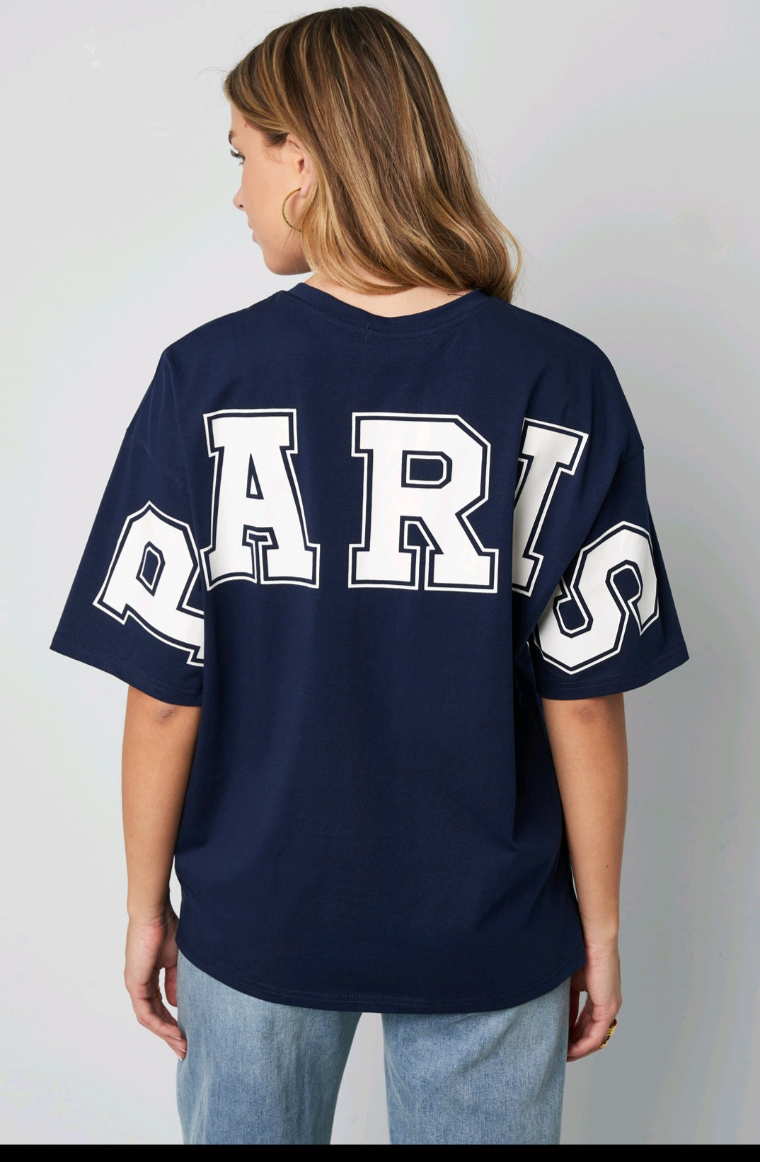 Cotton t-shirt met letters