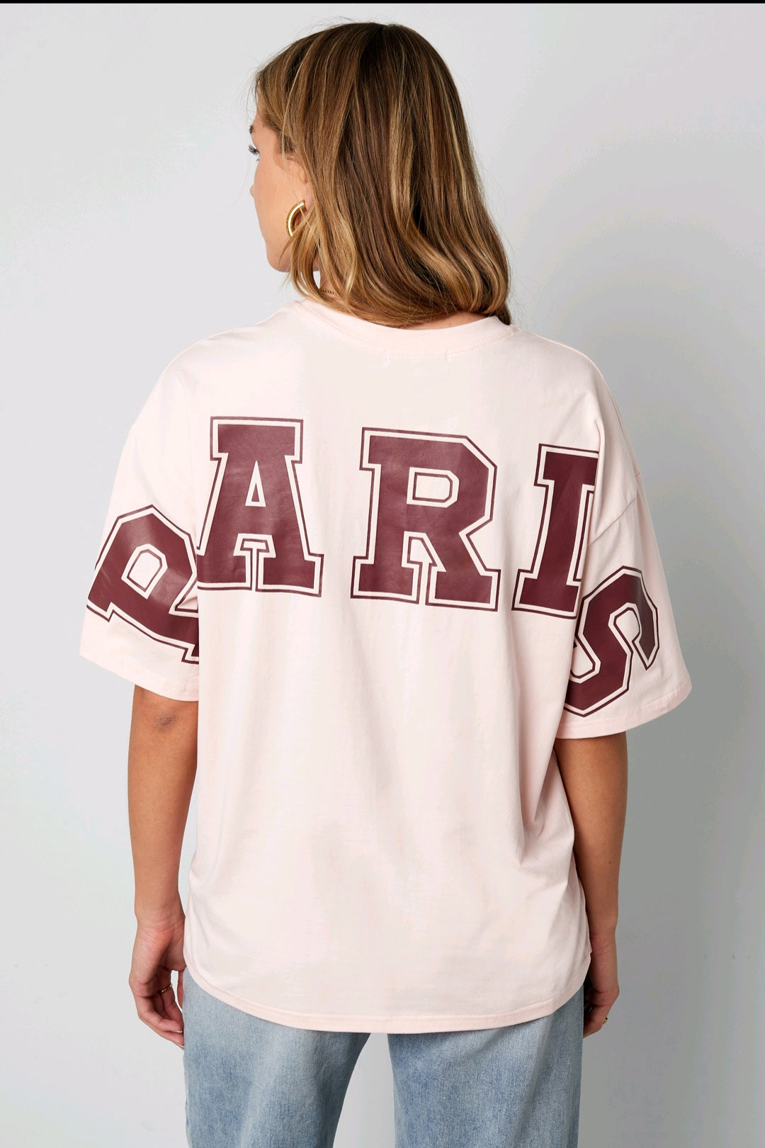 Cotton t-shirt met letters
