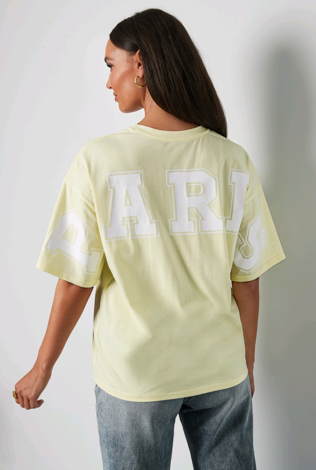 Cotton t-shirt met letters