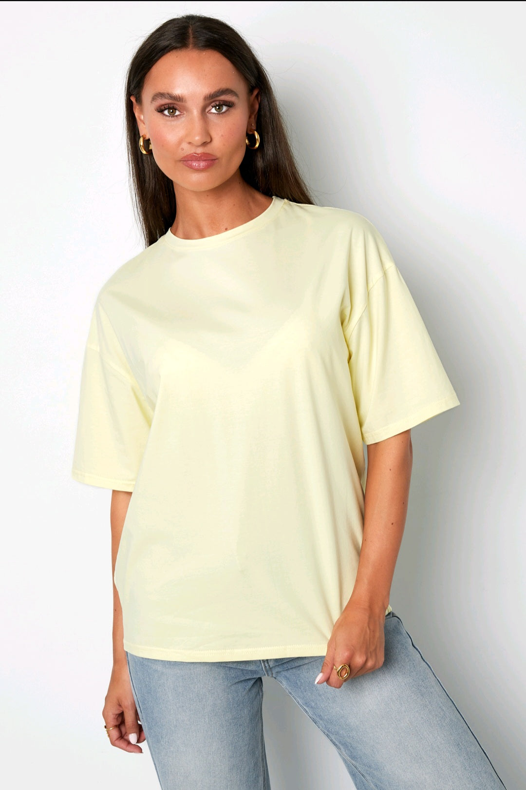 Cotton t-shirt met letters