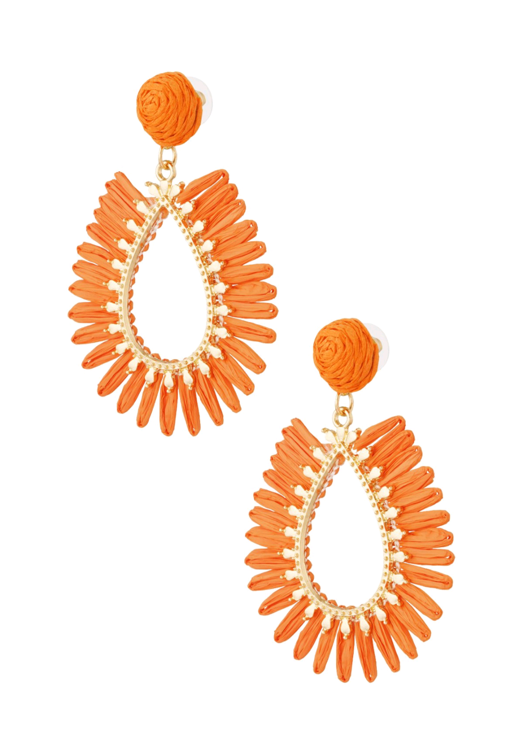 Spring vibes oorbellen | Oranje